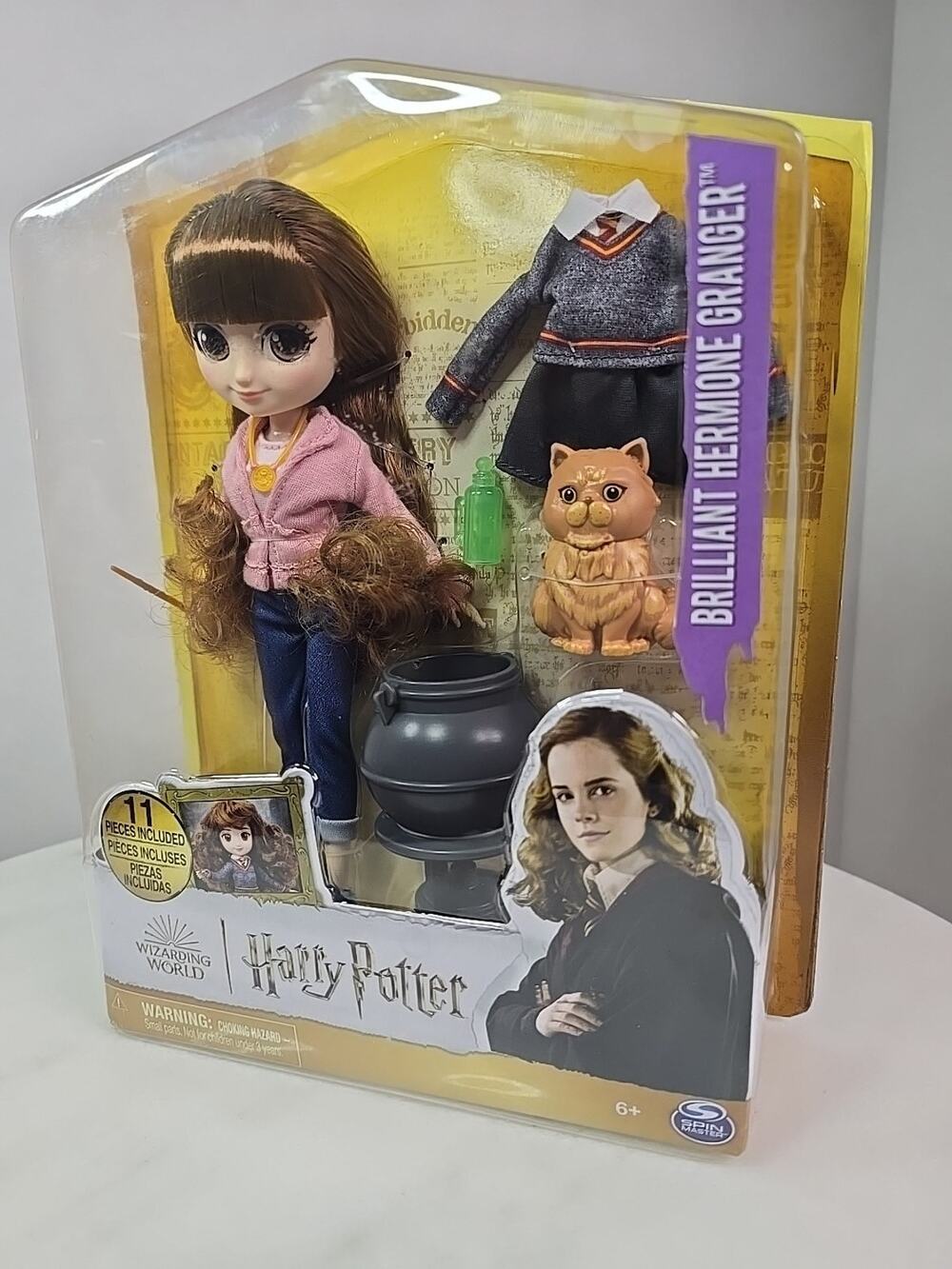 Wizarding World Harry Potter Brilliant Hermione Granger Doll 8" 11 Accessories